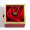 Eternal Rose Gift Box with Double Heart Necklace