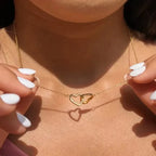 Eternal Rose Gift Box with Double Heart Necklace